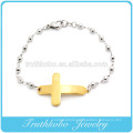 High quality glamour religious stainless steel men's jewelry pattern gold Bible charm beads bracelets